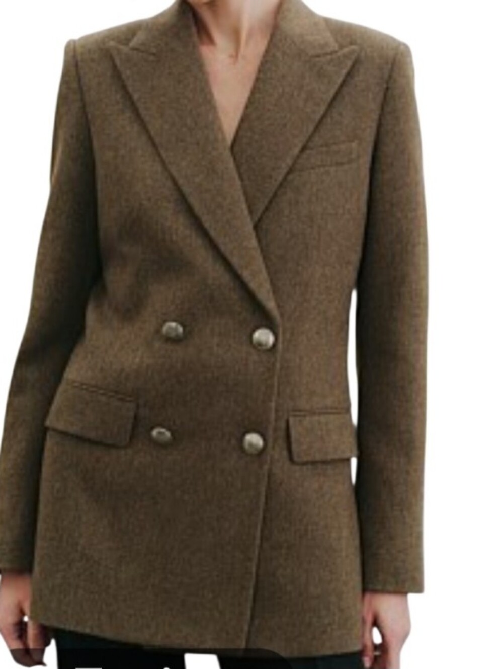Nili Lotan Weston $1490 Ladies Wool Blazer Size 4 Moss Green Like New